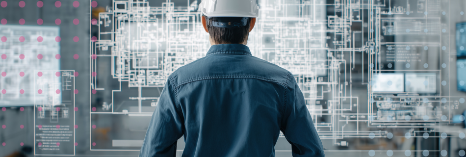 A site supervisor looking at his building automation system
